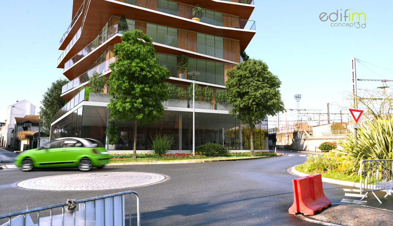 Projet 3D d’aménagement centre ville Juvisy
